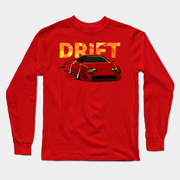 CAR DRIFT Long Sleeve T-Shirt by keenkei